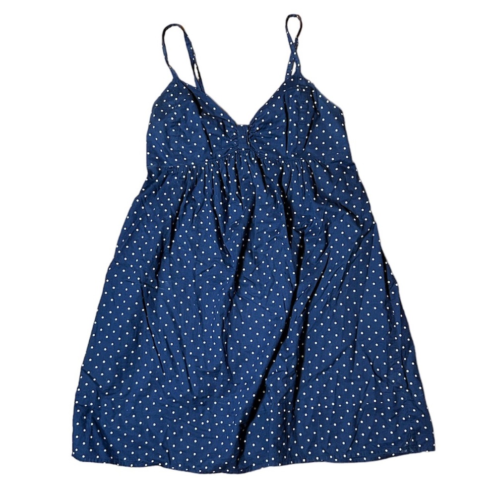 Mercer & Madison Intimates Blue And White Polka Dot Sleep Top Size Medium